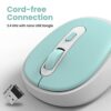 Portronics Toad 27 Wireless Mouse, Silent Buttons, 2.4 GHz with USB Nano Dongle for PC/Mac/Laptop, Auto Power Saving Mode, Adjustable DPI Button(Green) - Image 2