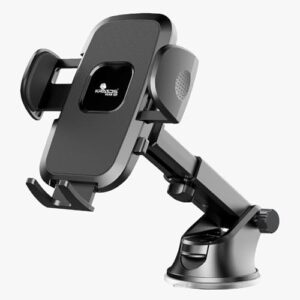 Kratos Grip X3 Premium Mobile Holder for car Dashboard/Windshield with Back Button car Mobile Holder Rotatable 360 Car Mount with Suction Cup Compatible with 4 to 7" Smartphone, Phone Holder in car