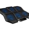 Cosmic Byte Meteoroid Laptop Cooling Pad with 6 Fan upto 17 inch laptops (Black/Blue) - Image 2