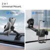 Spigen Dashboard & Windshield Car Mobile Holder [Strong Suction Cup][360° Rotational][Stable Hold] Compatible with Most Smartphone Devices - Black - Image 2
