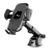 Kratos Grip X3 Premium Mobile Holder for Car with Back Button Unlocking Mechanism, Strong Suction Cup, 360° Rotatable,Car Mobile Holder for Wildshield and Dashboard, Compatible with 4 to 7" Smartphone