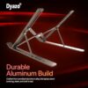 Dyazo Zigzag Height Adjustable Ventilated Aluminium Tabletop Laptop Stand with 6 Angles Multi-Angle Compatible for MacBook Air Pro, HP, Lenovo, Dell & Other 10-15.6'' Laptops, Notebooks (Space Grey) - Image 3
