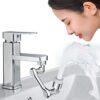 SKADIOO Tap Extension for Kitchen Sink | Universal 1080° Swivel Robotic Arm Swivel | Faucet Extender for Taps, Kitchen Tap Extender, Faucet Sprayer Attachment Comes with ABS Plastic Chrome Finish Body