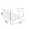 Bianco 12 Inch Multifunctional Storage Basket Kitchen Storage Rack Under Cabinet Storage Shelf Basket Wire Rack Organizer Storage White Versatile Durable Space Saving Convenient Pack of 1 - Image 3