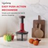 Lifelong Push Chopper 650ml | Compact and Efficient Vegetable, Onion, and Garlic Chopper, Essential Manual Kitchen Cutter for Quick and Easy Food Preparation, Ideal for Small Kitchens and Meal Prep - Image 6