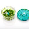 Clazkit Plastic Kitchen Dori Handy Vegetable and Fruit Manual Onion Dry Fruit Salad Maker Vegetable Quick String Chopper Machine, Cutter – 3 Stainless Steel Blades, 450ml/500ml/550ml,(Color May Vary) - Image 2