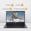 Acer Aspire 3 AMD 3020e Dual core Processor (4GB DDR4 RAM / 1TB HDD/Windows 11 Home/Black/Narrow Bezel / 1.9 Kg) A314-22 with 14 inches (35.5 cm) HD Display Laptop - Image 2