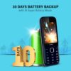 Lava Gem Power Dual Sim Keypad Phone (2.8" Display, Camera & Flash) | 2575mAh Smart AI Powerful Battery | Wireless FM & Recording | 7-Language Support| Stereo Speakers | Call Recording (Blue Chrome) - Image 3