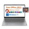 Lenovo V15 G3 IAP Laptop RYZEN 3-7320u / 8GB DDR4 / 512 GB SSD PCIe / 15.60 FHD TN Display/Windows 11/Ms-Office/Silver (Grey) / 1 Year Onsite Warranty