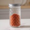 Nestasia Glass Jar 350ml with Lid (Set of 6), Transparent Diamond Textured Glass Containers for Kitchen Pantry, Spice, Masala, Pickles, Pulses, Dry Fruits, Snacks Storage - Image 2