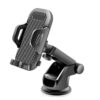 Car Mobile Phone Holder Stand for Dashboard & Windshield with Adjustable Angles | Powerful Suction Cup | 360° Rotational | Compatible with 4 to 6 inch Devices(Black)