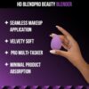 Staze 9to9 HD BlendPro Beauty Blender | Velvety Soft + Multipurpose Makeup Sponge | Reuable Blending Sponge For Loose powder and Foundation | 01 Teardrop - Image 2