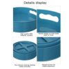 Multi-Purpose 360° Rotating Organizer Tray/Kitchen Organizer/Multi- Function Rotating Tray/Cosmetics Organizer (Blue, Pack of 1, Plastic) - Image 3