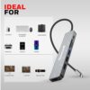 Honeywell Newly Launched 7-in-1 TypeC Docking Station with 4K HDMI,1xUSB 3.0,2xUSB 2.0 & TypeC 3.0 PD Charging 100W Port, SD & Micro SD Slot, for All Type C Devices- MacBook Laptop, PC, Thunderbolt 3 - Image 4