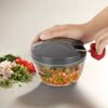 Pigeon Plastic Mini Handy and Compact Chopper with 3 Blades (12683, 400 ml, Grey) - Image 3