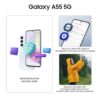 Samsung Galaxy A55 5G (Awesome Navy, 12GB RAM, 256GB Storage) | Metal Frame | 50 MP Main Camera (OIS) | Nightography | IP67 | Corning Gorilla Glass Victus+ | sAMOLED with Vision Booster - Image 4
