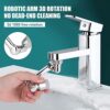SKADIOO Tap Extension for Kitchen Sink | Universal 1080° Swivel Robotic Arm Swivel | Faucet Extender for Taps, Kitchen Tap Extender, Faucet Sprayer Attachment Comes with ABS Plastic Chrome Finish Body - Image 5