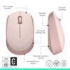Logitech M171 Wireless Mouse for PC, Mac, Laptop, 2.4 GHz with USB Mini Receiver, Optical Tracking, 12-Months Battery Life, Ambidextrous - Pink - Image 8