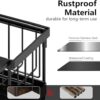 kitchen dish wash holder soap stand for kitchen sink rack organizer dish soap organiser kitchen soap stand for sink scrub holder Sink Organiser With Brush & Sponge Holder Cup with Drain Tray - Image 7
