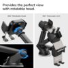 Spigen Dashboard & Windshield Car Mobile Holder [Strong Suction Cup][360° Rotational][Stable Hold] Compatible with Most Smartphone Devices - Black - Image 5