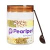 PEARLPET Tiffany Plastic Containers for Kitchen Storage | Plastic Container Set with Spoon | BPA-Free, Stackable Jars | Brown,500 ML (Set of 6) - Image 2