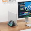 Vertical Laptop Stand - Multipurpose Laptop Holder, Holds up to Three Devices | Perfect MacBook Stand Docking Station | ABS Plastic | Color- Black (Laptop Holder 1-Pack) - Image 2