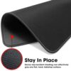 STRIFF Mousepad Mouse Mat 230X190X2mm Mouse pad for Laptop Non-Slip Rubber Base, Waterproof Surface, Compatible with Laser and Optical Mice(Black)(Pack of 2) - Image 4