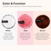 Gleva Reusable Makeup Remover Pad, Double Side Washable Face Pad, Makeup Remover Cloth, Easily Remove Stubborn Face & Eye Makeup, Makeup Eraser Cloth for All Skin Types (Red) - Image 3