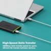 Samsung Type C To Type C,Mobile Data Charging Cable For Samsung Galaxy Superfast Power Cable A54/ A15/ A14/ A34/ A23/ F54/ F34/ F23/ F14/ M14/ M34/M33/S21 Fe/S22/S23/S23 Fe 5G/S24,White - Image 3