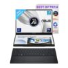 ASUS Zenbook Duo,14" 3K OLED, Touch Screen Laptop,Intel Core Ultra 9,(32GB RAM/1 TB SSD/Intel Arc iGPU/Windows 11/MS Office 365 Basic(1Year)*/Office Home 2024/Inkwell Gray/1.65 Kg),UX8406CA-PZ106WS