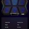 Cosmic Byte Meteoroid Laptop Cooling Pad with 6 Fan upto 17 inch laptops (Black/Blue) - Image 5