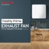 Polycab Freshly Prime 150mm Energy Efficient Exhaust fan for Kitchen, Bathroom | Noiseless ventilation, Sleek Design Easy to Clean | High Speed, Powerful Motor, 100% Copper, 3 Yrs Warranty【White】 - Image 2