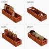 Wooden Serving Tray Platter Multipurpose Tray | Serving Tray for Breakfast, Tea Serving, Tray for Storage, Table Decor Kitchen Decor (Set of 2, Natural) - Image 3