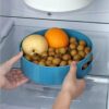 Multi-Purpose 360° Rotating Organizer Tray/Kitchen Organizer/Multi- Function Rotating Tray/Cosmetics Organizer (Blue, Pack of 1, Plastic) - Image 2