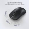 Portronics Toad 33 Wireless Mouse with 2.4 GHz Wireless Receiver, Adjustable Sensitivity, Ergonomic Design, for Laptops, Desktops PC, Mac (Black) - Image 4