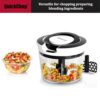 Chopper for Kitchen Use, Sharp Stainless Steel Blades with Egg Whisk, Kitchen Tools for Vegetables, Fruits, Salads & More. 900ml Black QuickChop™ - Image 8