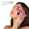 Gleva Reusable Makeup Remover Pad, Double Side Washable Face Pad, Makeup Remover Cloth, Easily Remove Stubborn Face & Eye Makeup, Makeup Eraser Cloth for All Skin Types (Red) - Image 6