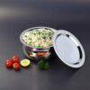 Sumeet Stainless Steel Belly Shape 4 Pc Tope/Cookware/Pot Set with Lid 380ML, 500ML, 780ML, 1.1Ltr, (Silver) - Image 2