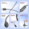 Honeywell New Suono P40 Wired On-Ear Headphones with Rotating Mic for HD Calling, Dual 40mm Drivers, Adjustable Headband for PC/Laptop/Computers, in-Built Noise canceling, Stereo Sound, Deep Bass - Image 5