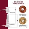 Borosil Chef Delite 300 Watts Electric Chopper for Kitchen, Twin Blade Technology, 600 ml 'chop-n-store' plastic bowl with lid, Vegetable Chopper, Cutter, Chop, Mince, Dice, Whisk, Blend - Image 6