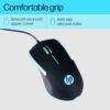 HP M160 USB Wired Gaming Optical Mouse with LED Backlight, 1000 DPI, 3 Buttons and Press Life Up to 3 Million Clicks, 1 Year Warranty (843W8AA, Black) - Image 2