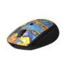 Portronics Toad III Plus Rechargeable Bluetooth Mouse with Bluetooth & 2.4 GHz Wireless Connectivity, Stylish Illustrated Design, 6 Buttons, Soft Silicone Grip for Laptop, PC, Mac (Black)