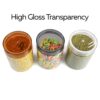 PEARLPET Tiffany Plastic Containers for Kitchen Storage | Plastic Container Set with Spoon | BPA-Free, Stackable Jars | Brown,500 ML (Set of 6) - Image 3