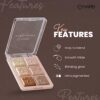 MARS Glowzilla 6 Colour Highlighter Palette | Ultra Blendable & Long Lasting | Blinding Glow (12.0gm) (Shade-02) - Image 2