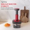 Lifelong Push Chopper 650ml | Compact and Efficient Vegetable, Onion, and Garlic Chopper, Essential Manual Kitchen Cutter for Quick and Easy Food Preparation, Ideal for Small Kitchens and Meal Prep - Image 7
