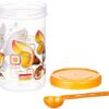 Aristo Storewell104 Air-Tight Storage Container For Kitchen, Plastic Jar For Storing Spices, Snacks, Grains, Dals- 720 ML (2 pcs set) - Image 2