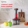 Lifelong Push Chopper 650ml | Compact and Efficient Vegetable, Onion, and Garlic Chopper, Essential Manual Kitchen Cutter for Quick and Easy Food Preparation, Ideal for Small Kitchens and Meal Prep - Image 2