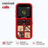 senior world Easyfone Star - Sim 1.7 inch Kids Phone with Safety Features Like Photo Speed dial, Simple menu, SOS, Incoming Call Restriction, SOS etc Red - Image 5