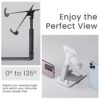 Mobile Holding Tabletop Stand, 0-135 Perfect View, Height Adjustment, Wide Compatibility, Multipurpose, Anti-Skid Design (Twistand, Black) - Image 5