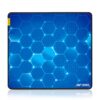 Ant Esports Hexa Mouse Pad, Anti-fray Stitching, Waterproof Surface & Non-Slip Rubber Base with Stitched Edges Gaming Mouse Mat for Laptop, Compatible with Laser and Optical Mice – Blue Hexagon